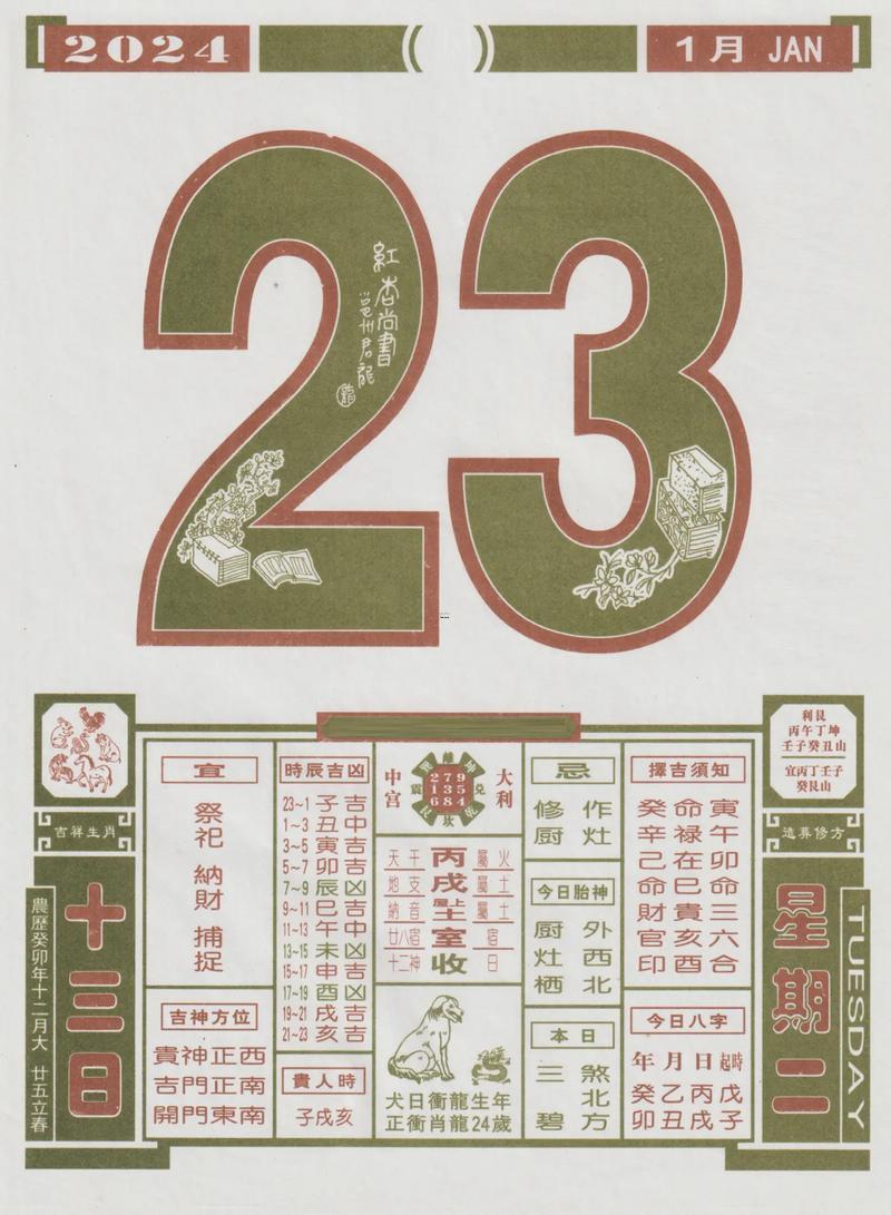 2026年農(nóng)歷1月老黃歷
