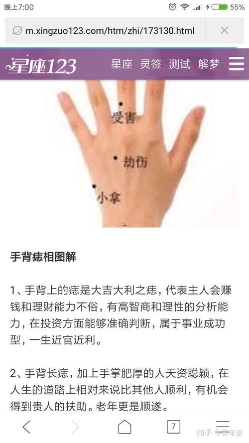 手背有痣代表啥
