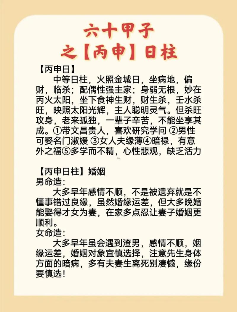 甲申日柱女命