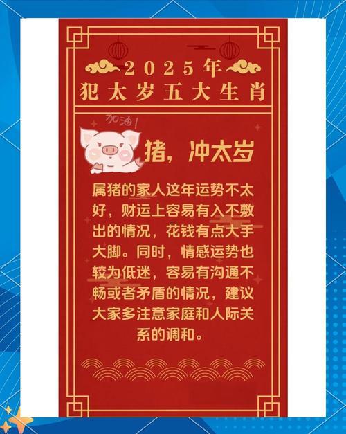 2025犯太歲屬豬