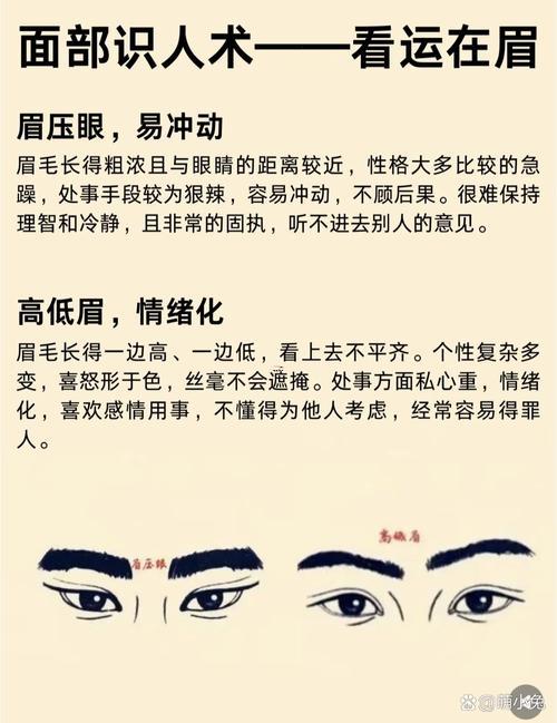 獅眉獅眼面相