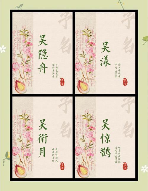 吳氏姓名大全