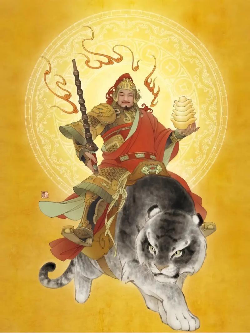 趙公明開光掛畫