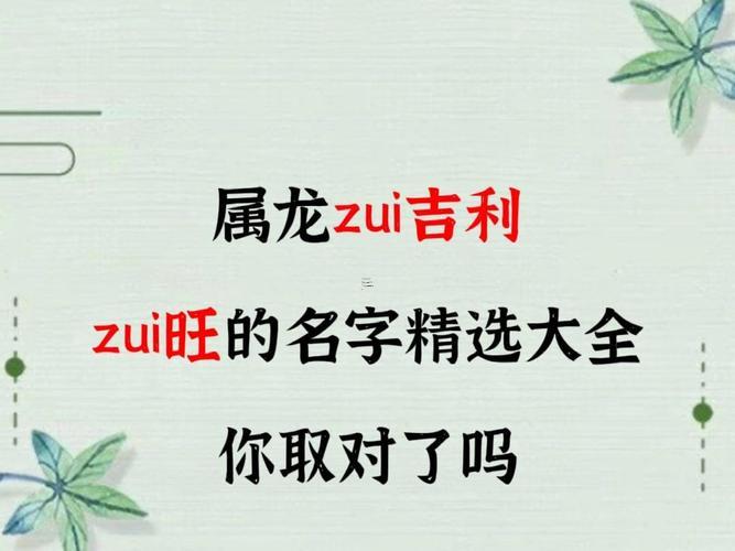 2025年屬龍起名字