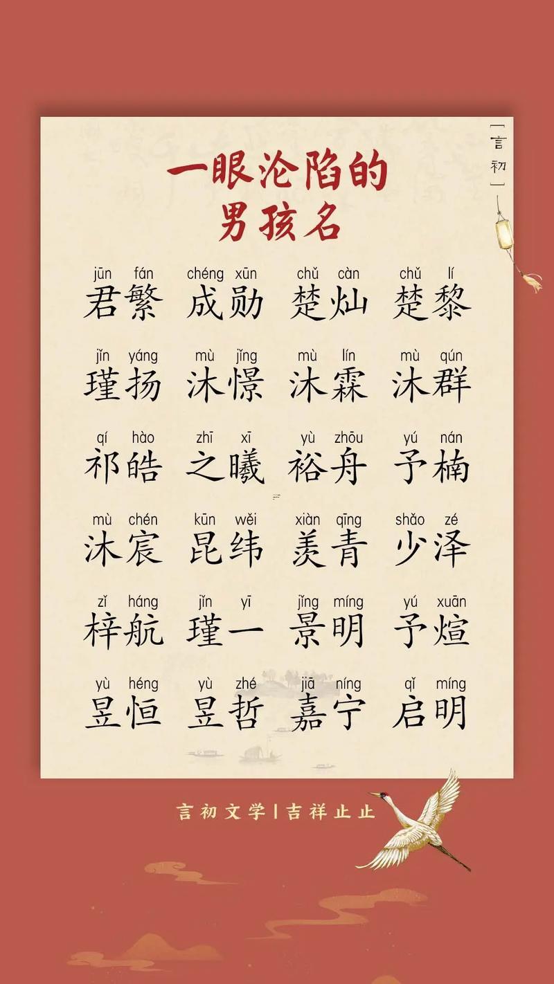 好聽男孩名字
