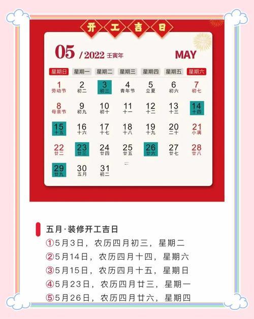 2026年七月裝修吉日