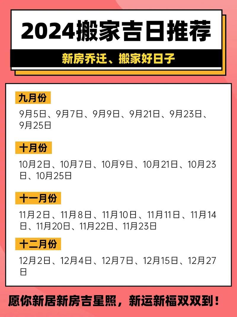 2026年4月搬家黃道吉日一覽表