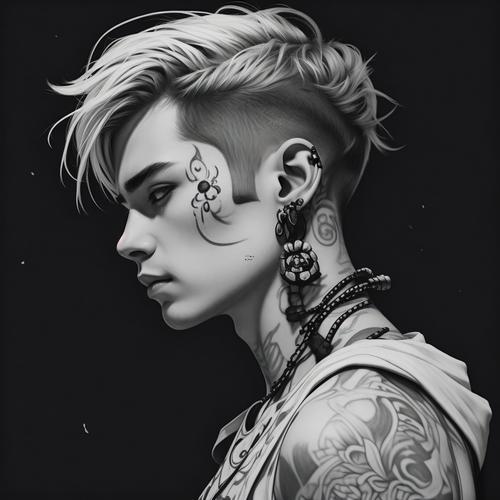男人紋身