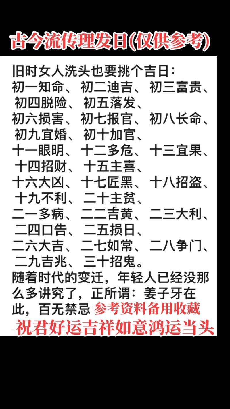 2025年10月剪發(fā)吉日查詢