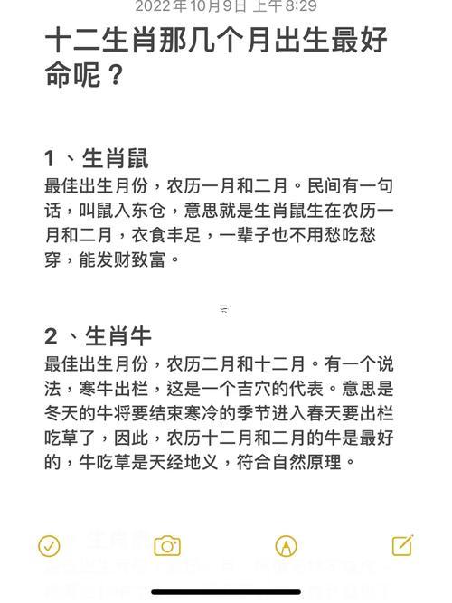 每個月代表什么生肖