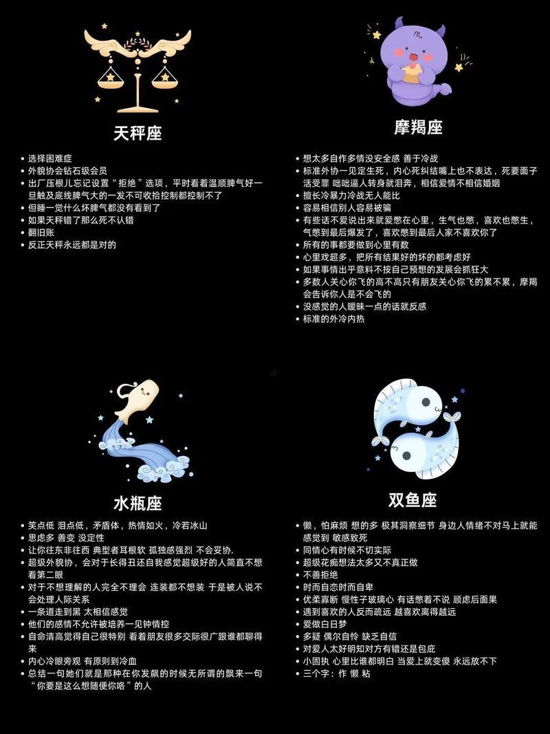 十二星座的性格缺點(diǎn)