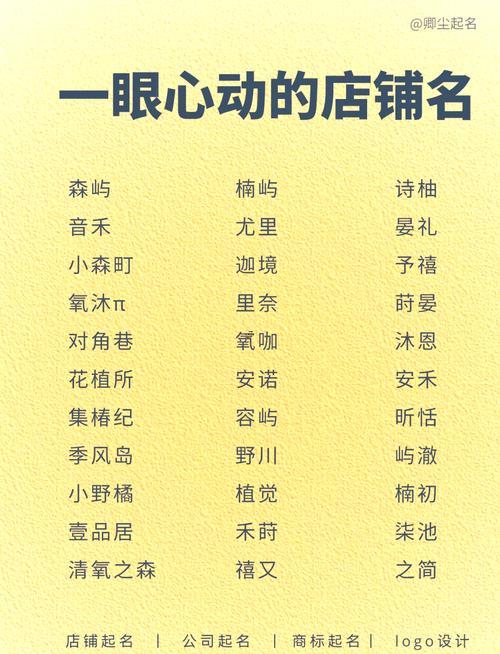 化妝品店名字大氣簡潔