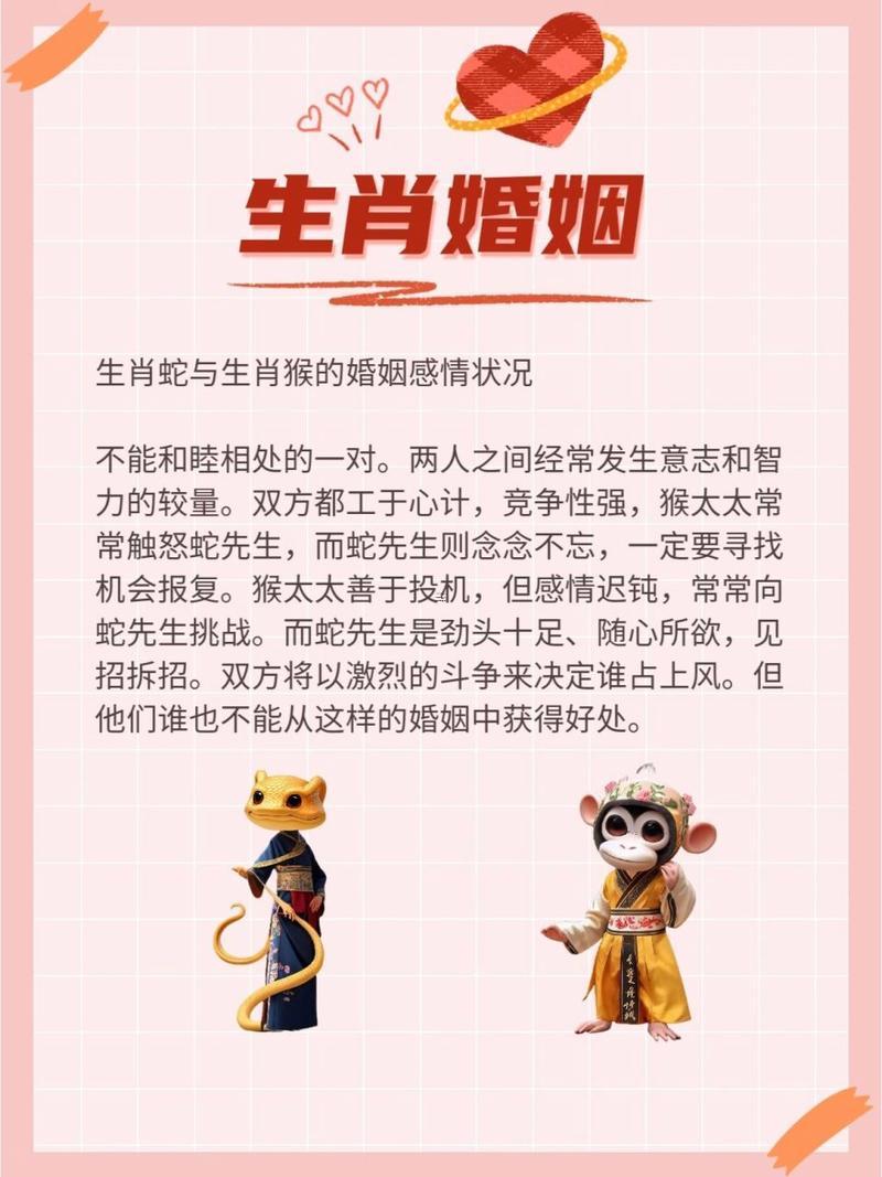 男蛇與女猴的姻緣怎么樣