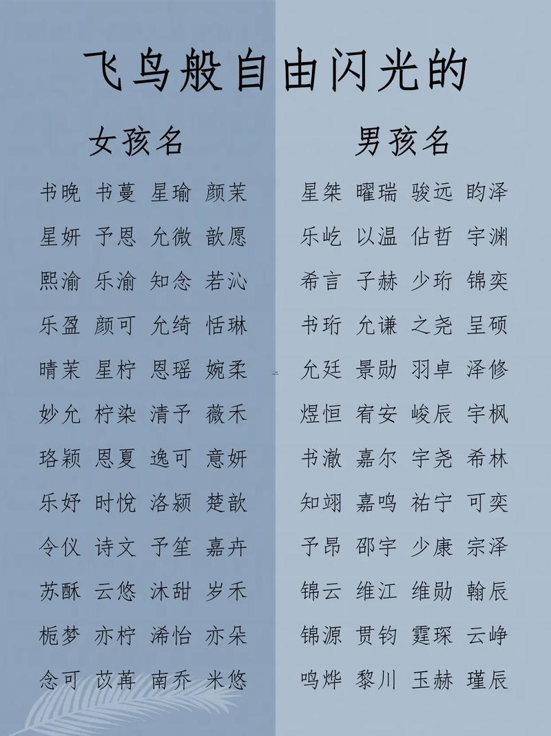 最美麗的名字