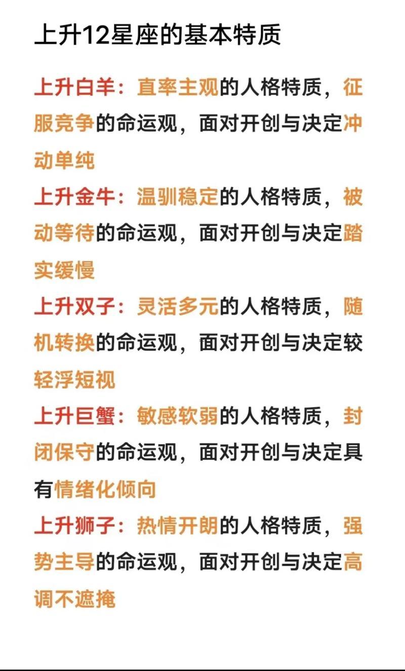上升星座在摩羯座得第一宮