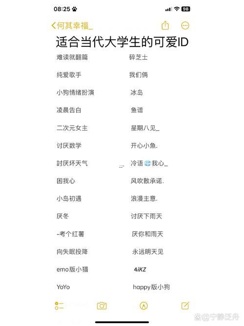 幼稚網(wǎng)名
