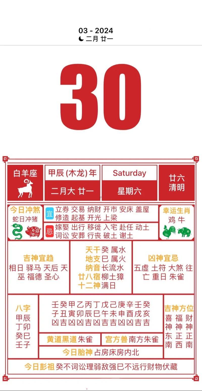 可以查黃道吉日的日歷
