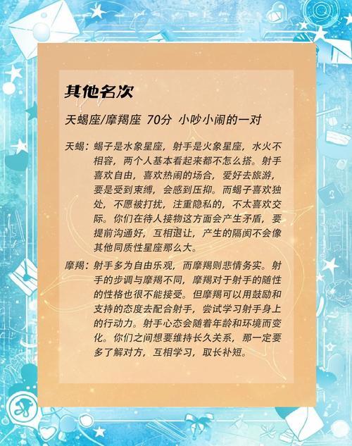 星座速配表