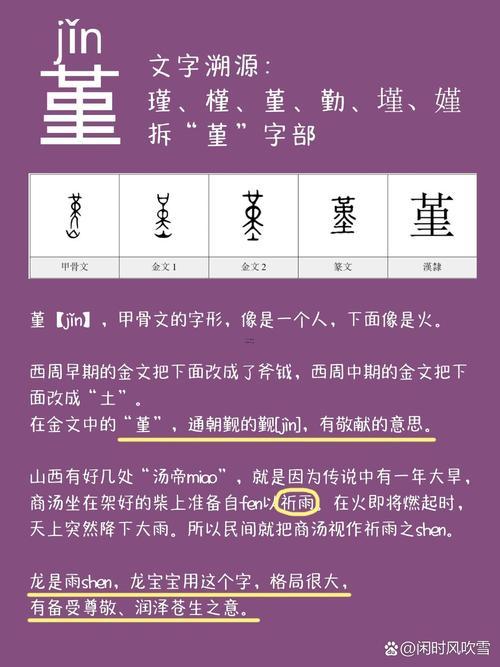 堇字取名寓意