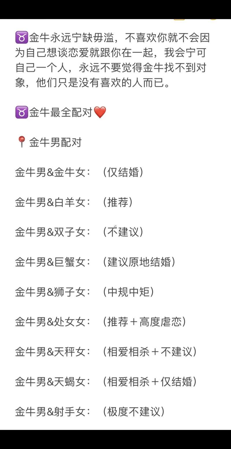 金牛座跟什么星座是女閨蜜