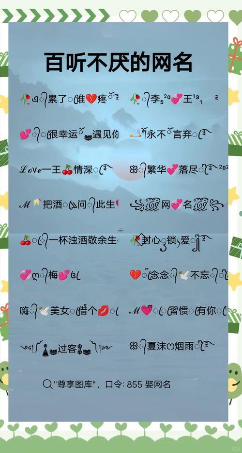 大氣稀少讓人過目不忘的網(wǎng)名