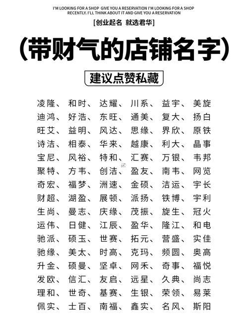網(wǎng)店名字最新有財(cái)氣2024