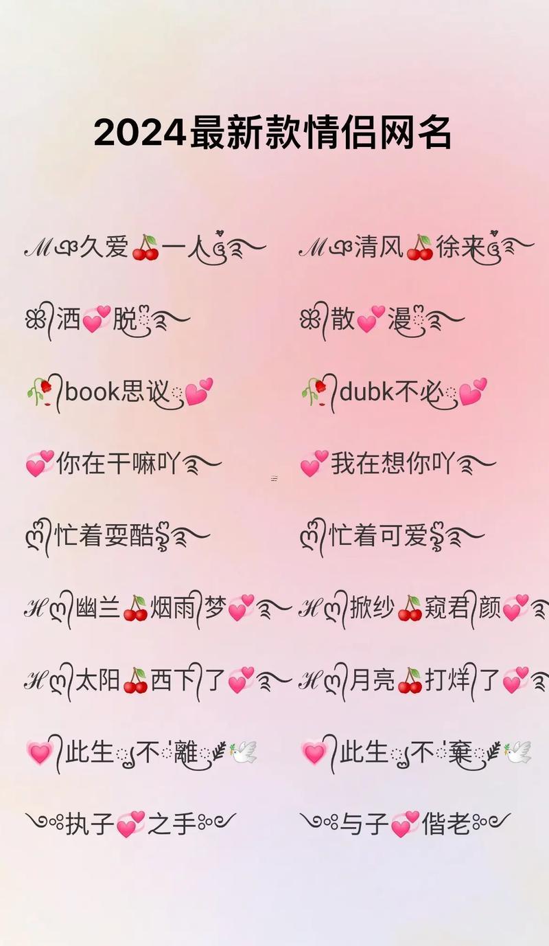 qq網(wǎng)名情侶一男一女