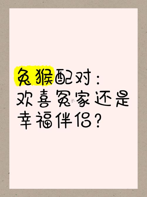 男兔女猴婚姻相配好嗎