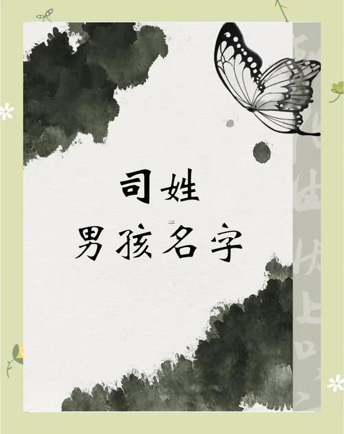 姓司的男孩名字