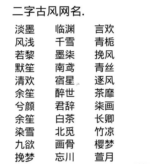 非主流家族名