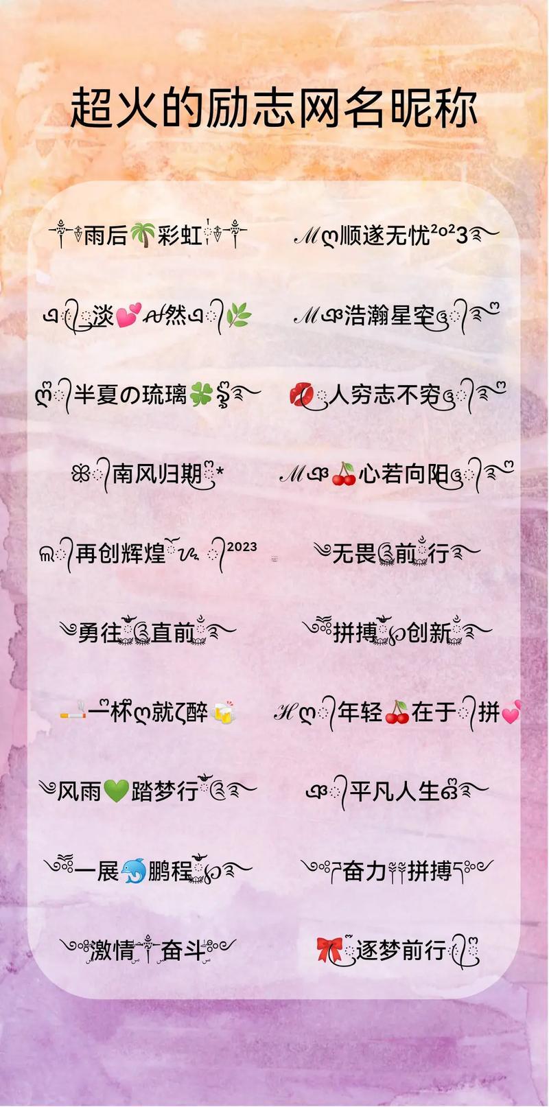 2021最流行的昵稱