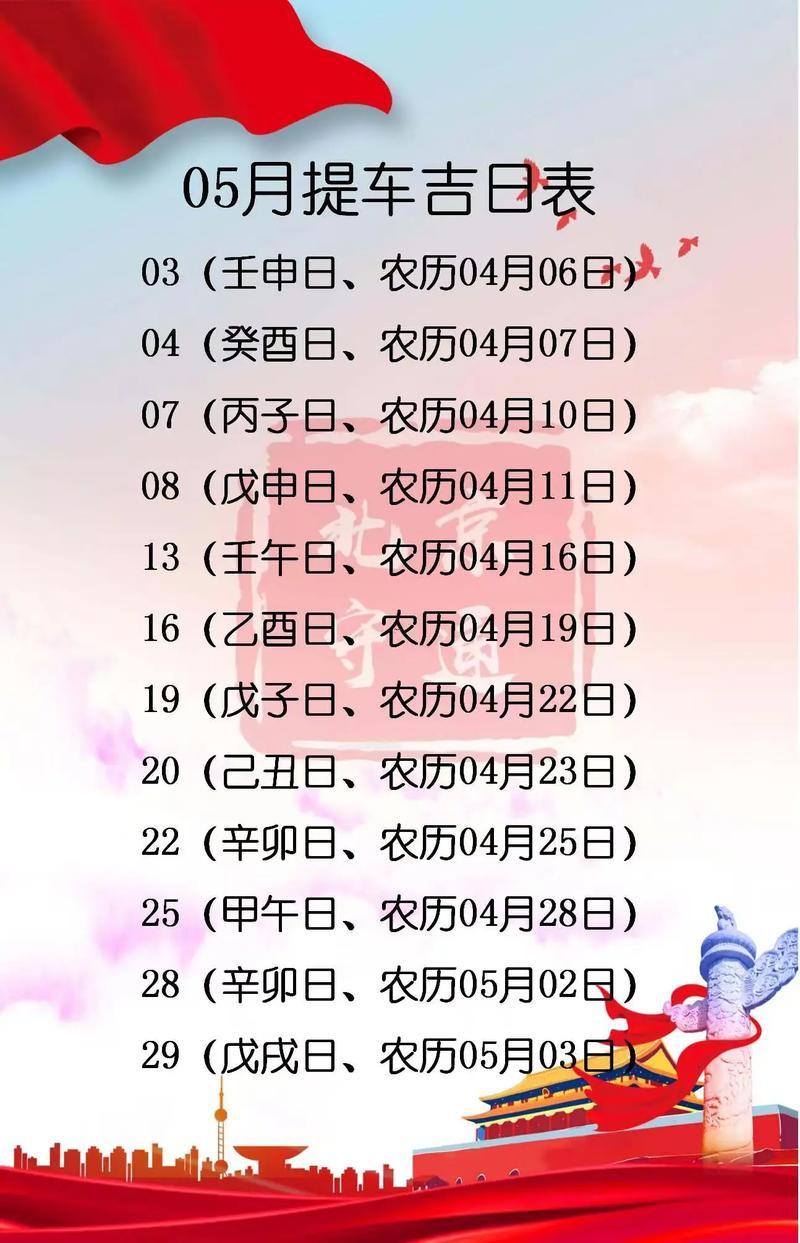 2026年陽歷5月黃道吉日查詢