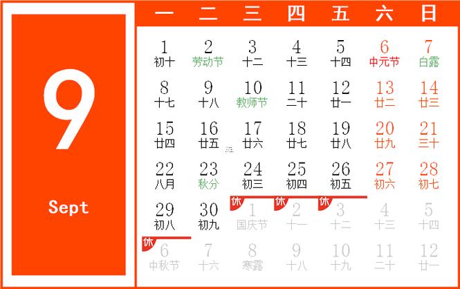 黃歷九月吉日2025