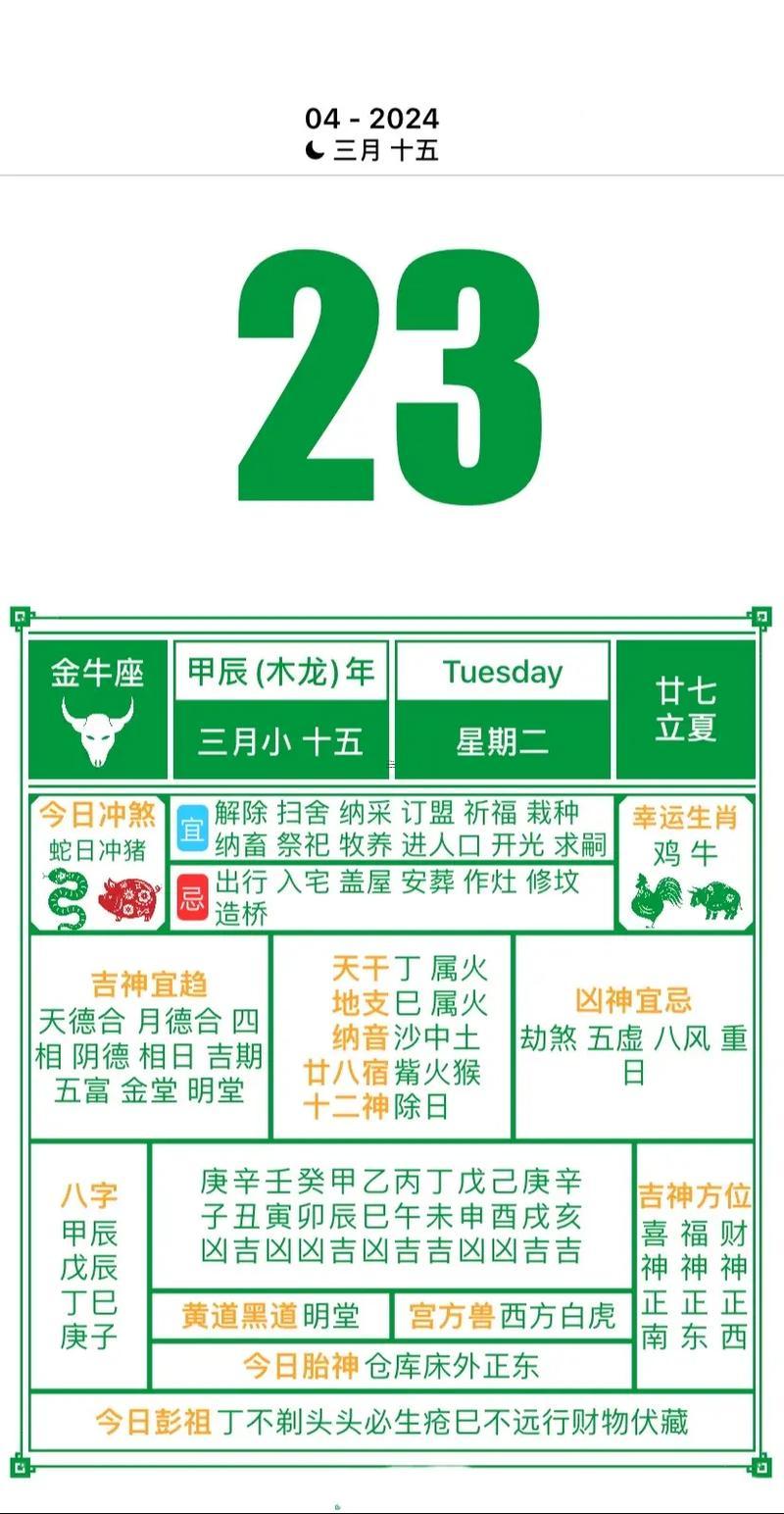 4月初日是黃道吉日嗎