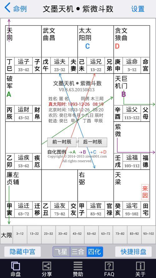 文墨天機(jī)紫薇免費(fèi)排盤