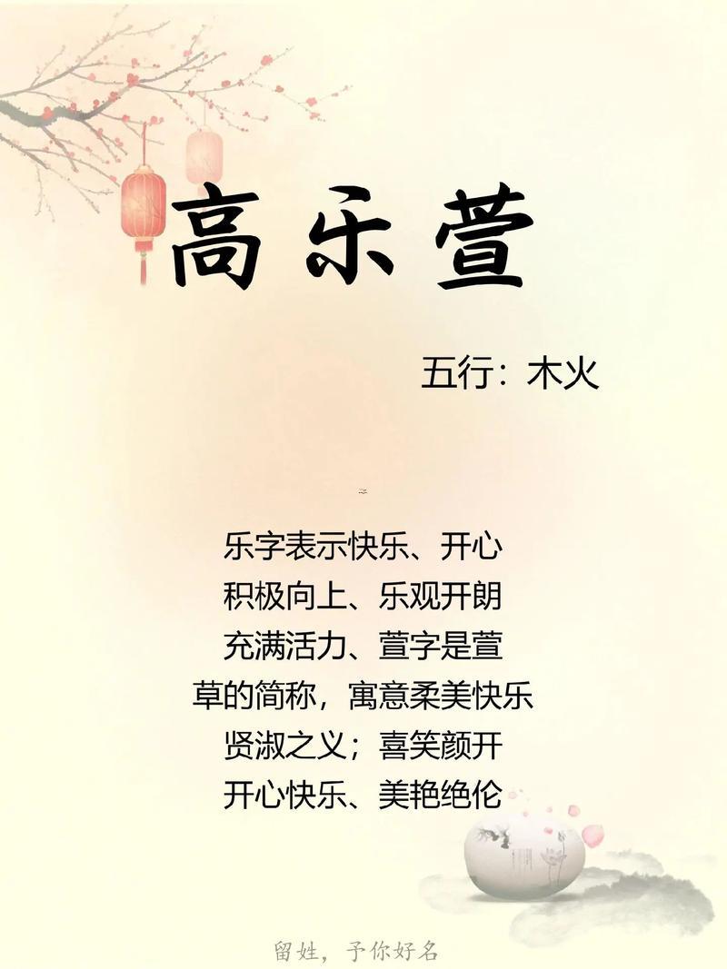 姓高的男孩名字
