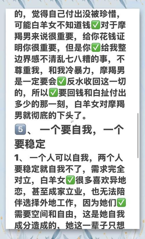 摩羯女與白羊男