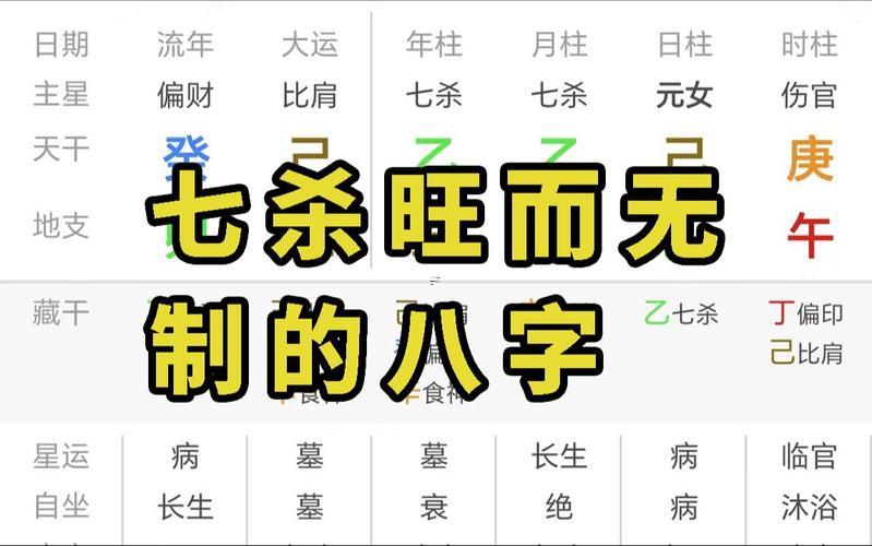 八字帶四個七殺