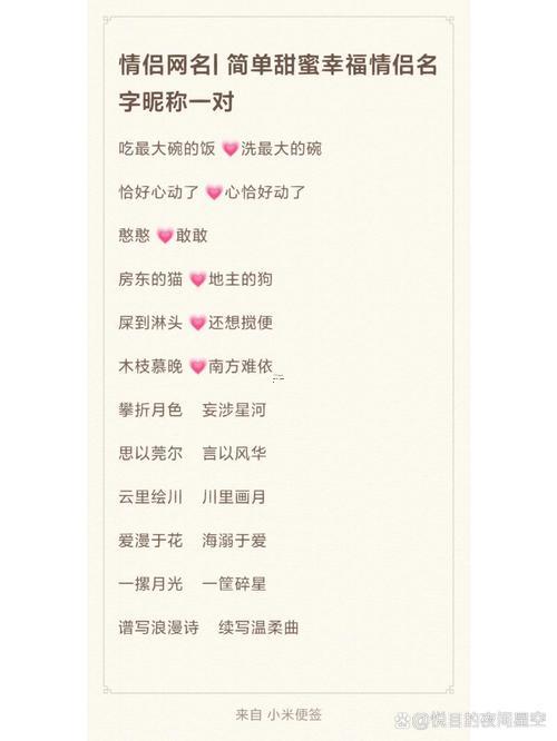 情侶游戲名字