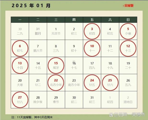 2025年八月大婚吉日