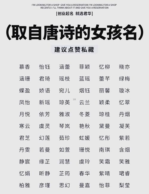 女生名字大全