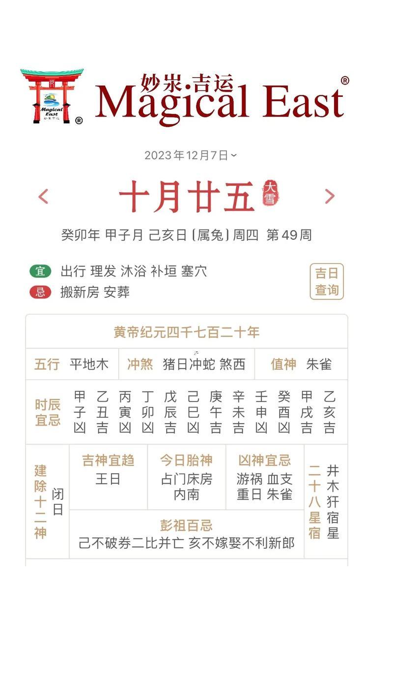 陰歷十月吉日查詢