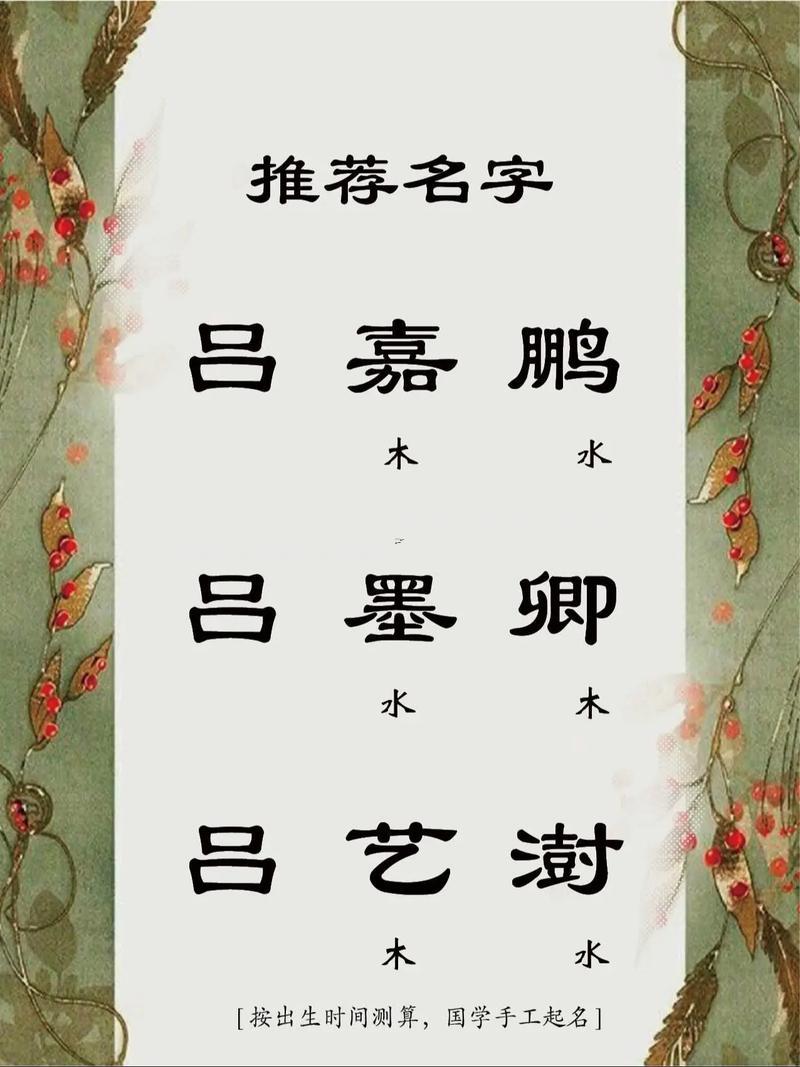 呂姓取名