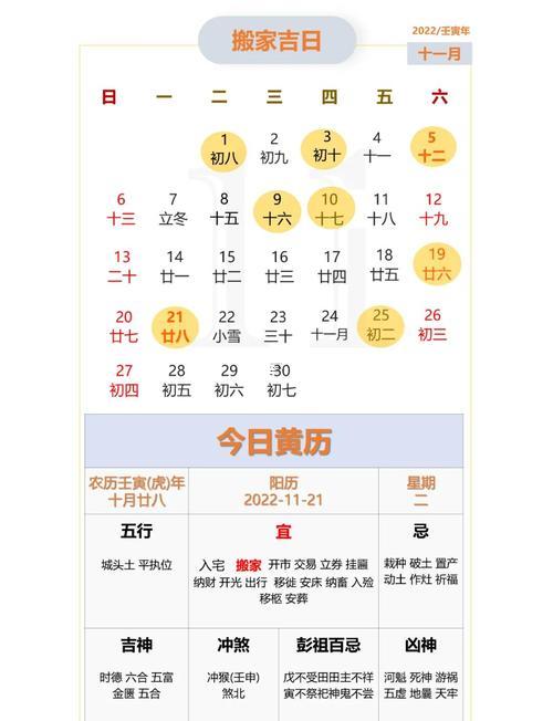 2025年11月搬家好日子查詢(xún)