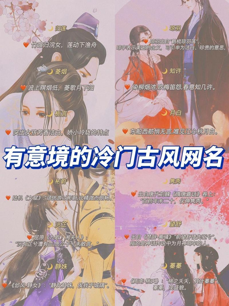 唯美古風網名