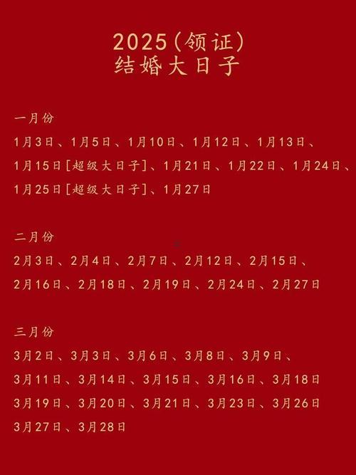 2025年12月最佳結(jié)婚吉日