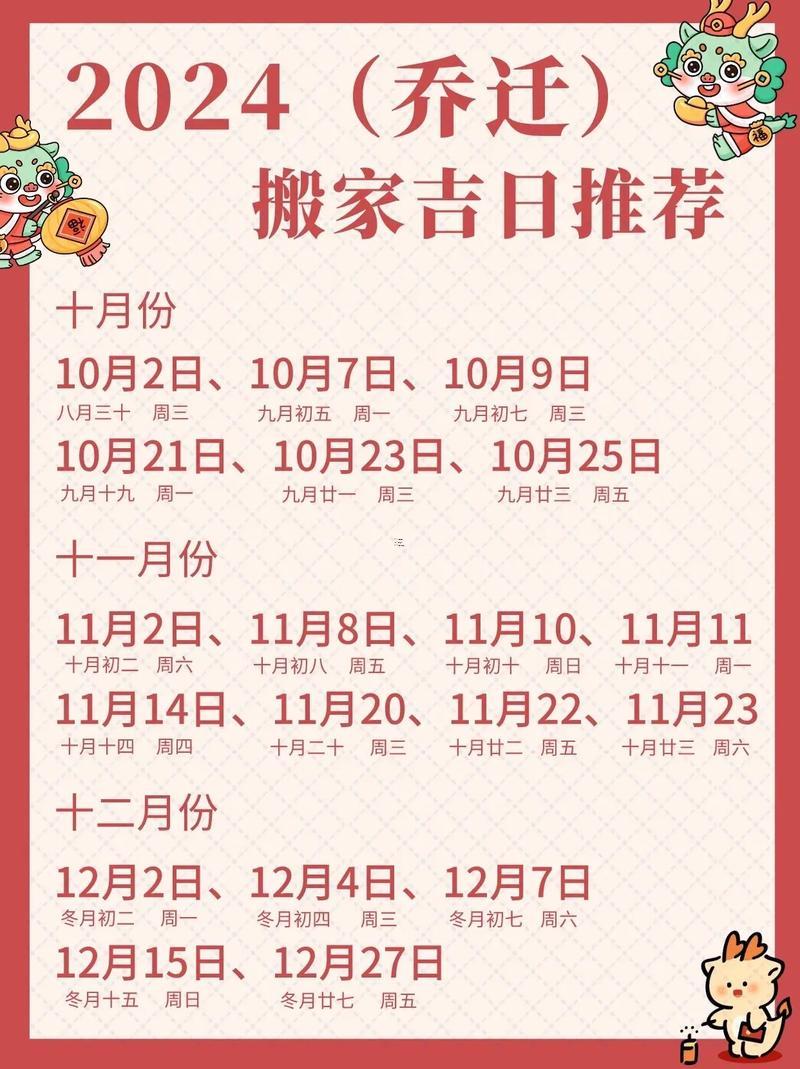 喬遷黃道吉日12月份查詢