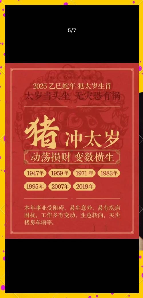 2025年何事屬相犯太歲