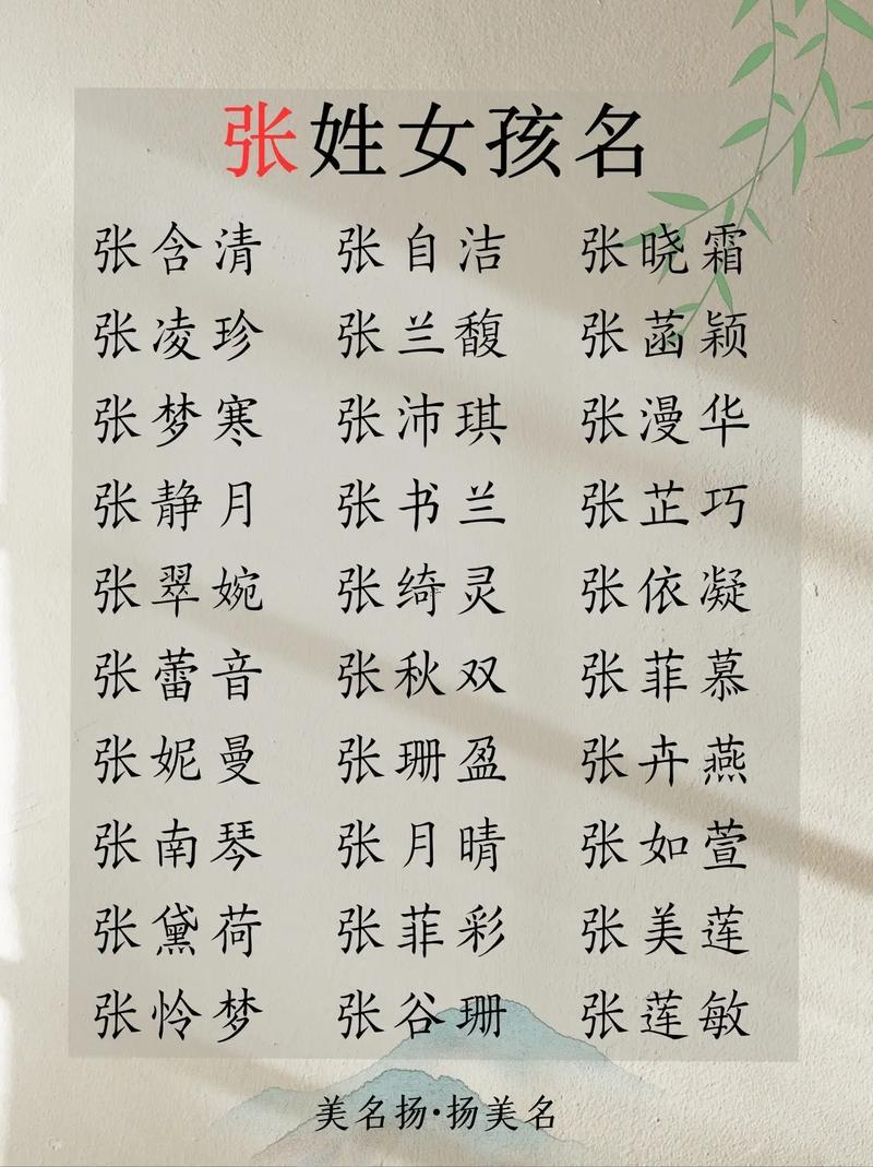 張姓取名