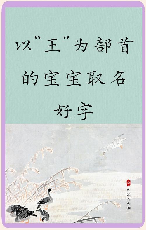 王字旁的字哪些適合取名字